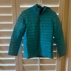 Lands' End Blue Puffer Jacket